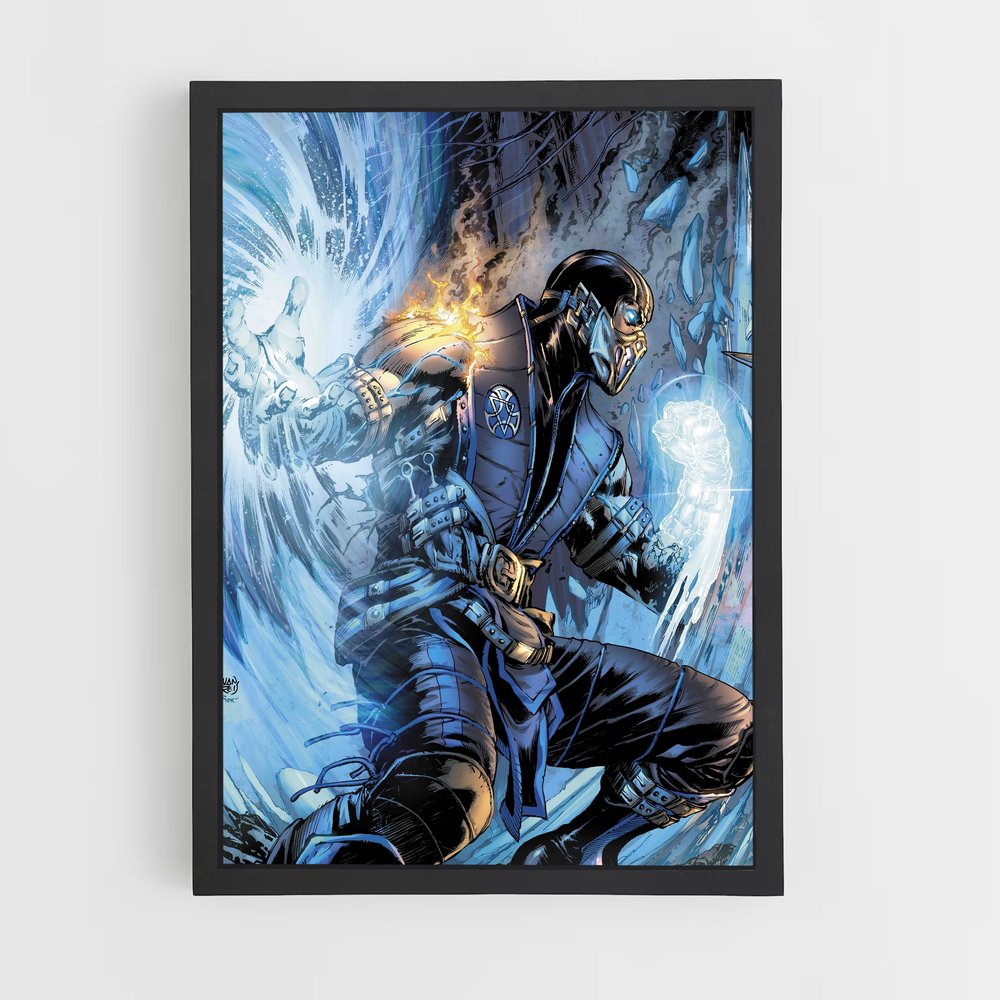 Poster Sub Zero : L'Ultime Combat – affiche Mortal kombat (vue 2)